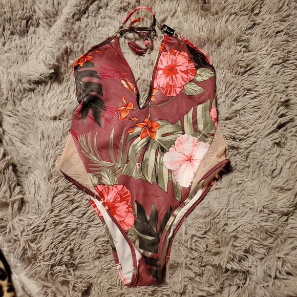 VS PINK Floral One Piece Swimsuit - Picture 2 of 4